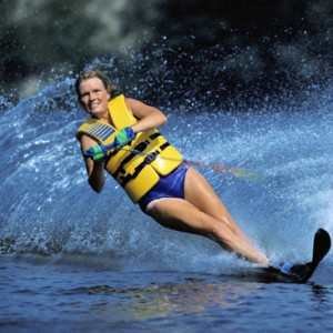 Water Skiing in the Appomattox River skiing